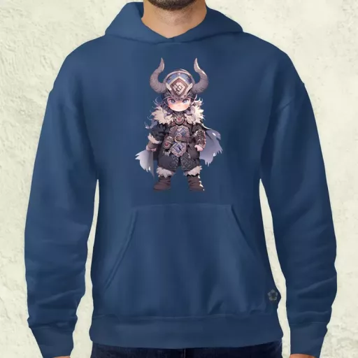 Chibi viking srác v3 férfi pulóver