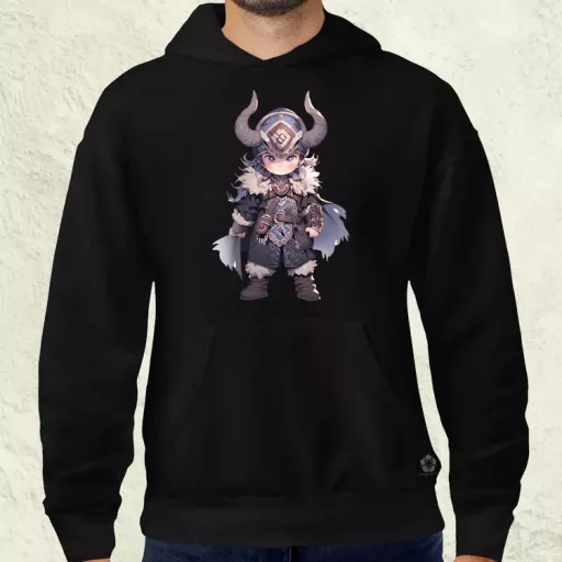 Chibi viking srác v3 férfi pulóver