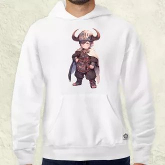 Chibi viking srác v4 férfi pulóver