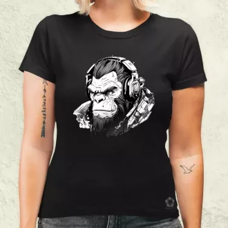 Cyberpunk gorilla v1 női póló