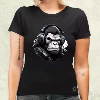Cyberpunk gorilla v3 női póló