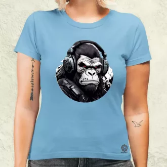 Cyberpunk gorilla v3 női póló
