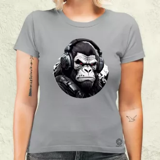 Cyberpunk gorilla v3 női póló