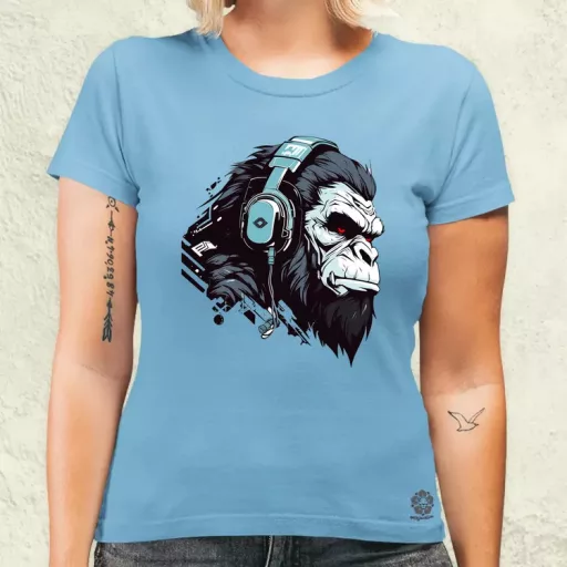 Cyberpunk gorilla v4 női póló