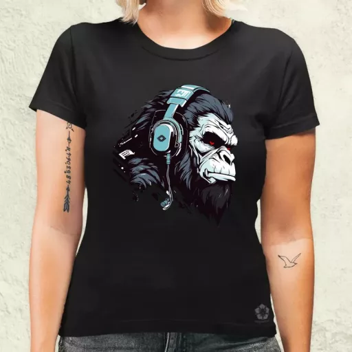 Cyberpunk gorilla v4 női póló
