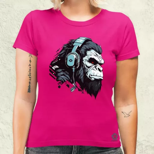 Cyberpunk gorilla v4 női póló