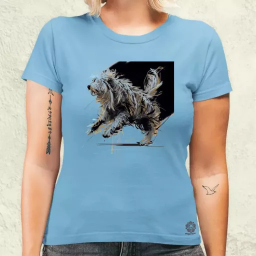 Magyar kutyák ugrik a komondor női póló