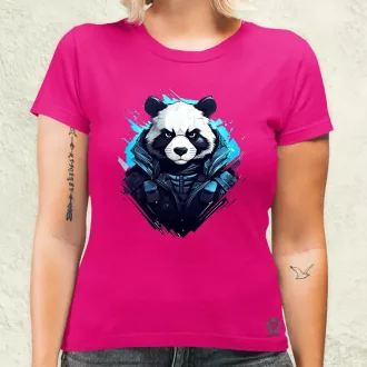 Cyberpunk panda v1 női póló