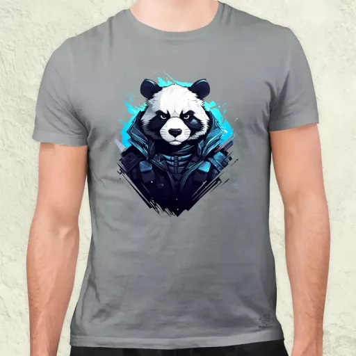 Cyberpunk panda v1 férfi póló
