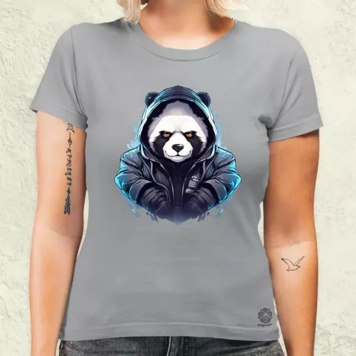 Cyberpunk panda v3 női póló