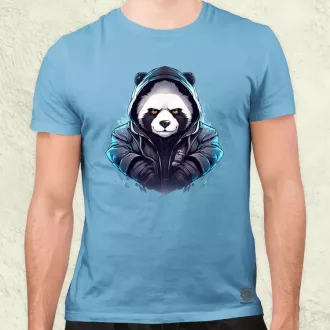 Cyberpunk panda v3 férfi póló