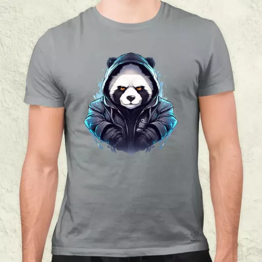 Cyberpunk panda v3 férfi póló