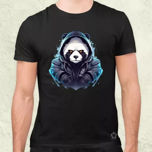 Cyberpunk panda v3 férfi póló