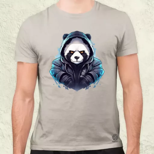 Cyberpunk panda v3 férfi póló