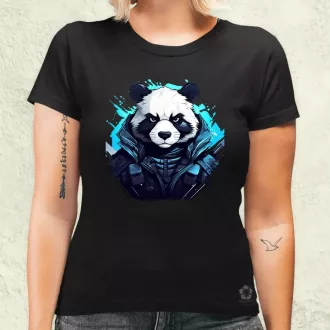 Cyberpunk panda v4 női póló