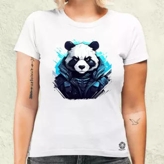 Cyberpunk panda v4 női póló