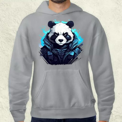 Cyberpunk panda v4 férfi pulóver