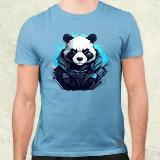 Cyberpunk panda v4 férfi póló
