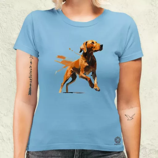 Magyar kutyák ugrik a vizsla női póló