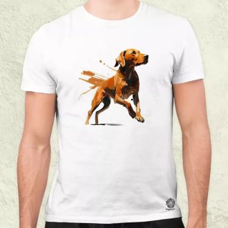 Magyar kutyák ugrik a vizsla férfi póló