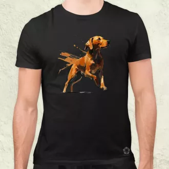 Magyar kutyák ugrik a vizsla férfi póló
