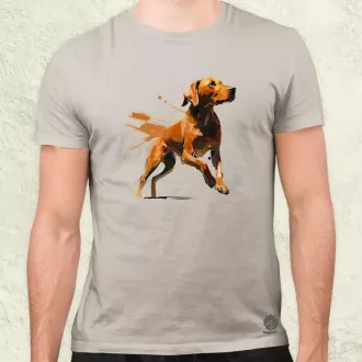 Magyar kutyák ugrik a vizsla férfi póló