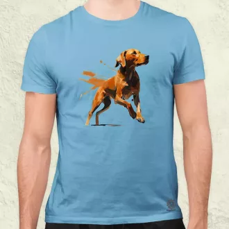 Magyar kutyák ugrik a vizsla férfi póló