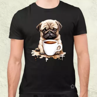 Kutyus kávézik v1 férfi póló