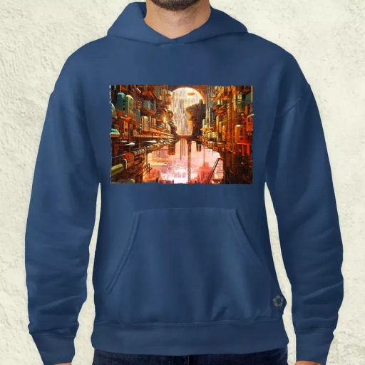 Pareidolia Barbie város fantázia v1 férfi pulóver