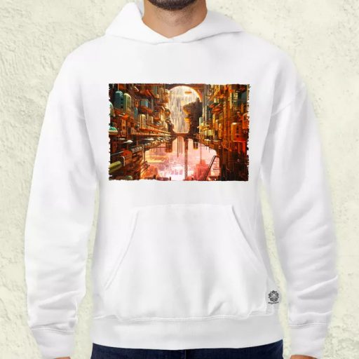 Pareidolia Barbie város fantázia v1 férfi pulóver