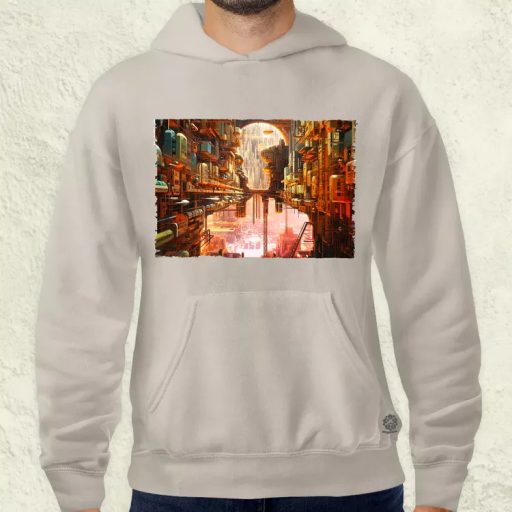 Pareidolia Barbie város fantázia v1 férfi pulóver