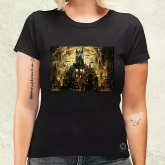 Pareidolia Batman denevérbarlang fantázia női póló