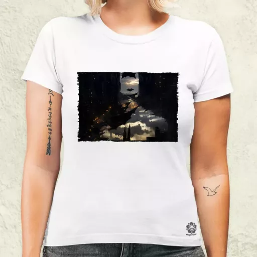 Pareidolia Batman város fantázia v1 női póló