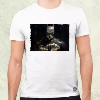 Pareidolia Batman város fantázia v1 férfi póló