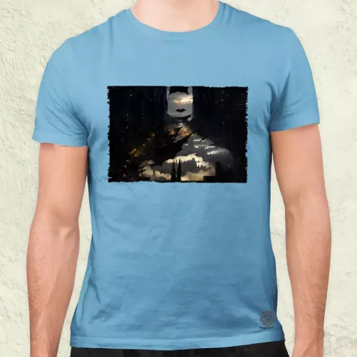 Pareidolia Batman város fantázia v1 férfi póló