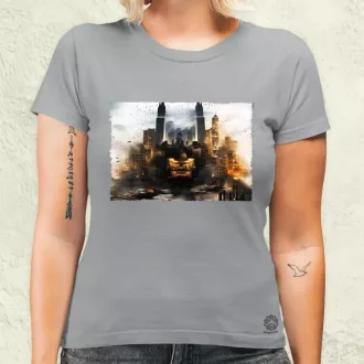 Pareidolia Batman város fantázia v2 női póló