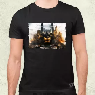 Pareidolia Batman város fantázia v2 férfi póló