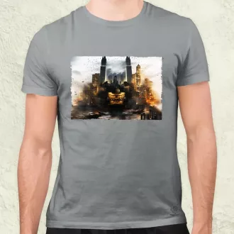 Pareidolia Batman város fantázia v2 férfi póló