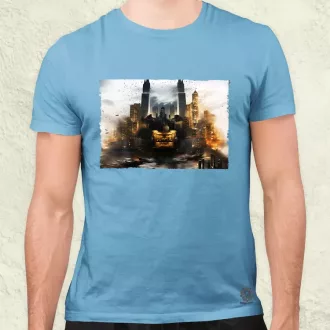 Pareidolia Batman város fantázia v2 férfi póló