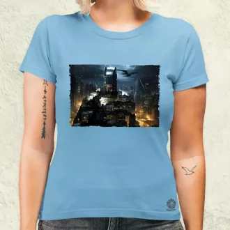Pareidolia Batman város fantázia v3 női póló