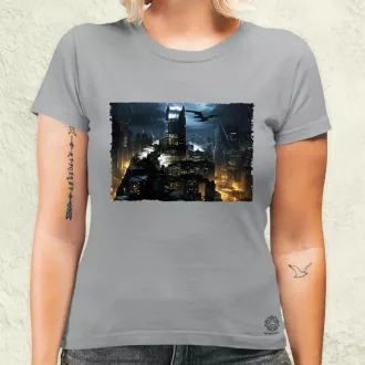 Pareidolia Batman város fantázia v3 női póló