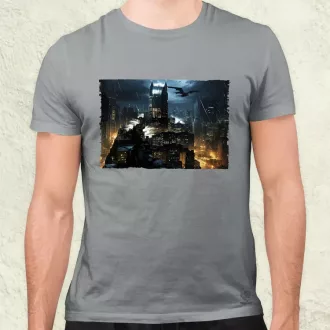 Pareidolia Batman város fantázia v3 férfi póló