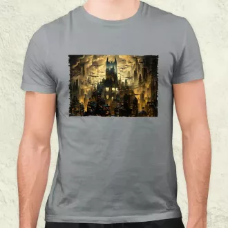 Pareidolia Batman város fantázia v4 férfi póló