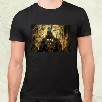 Pareidolia Batman város fantázia v4 férfi póló