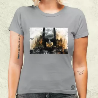 Pareidolia Batman város fantázia v5 női póló