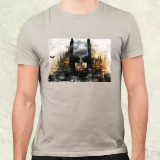 Pareidolia Batman város fantázia v5 férfi póló