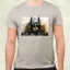 Pareidolia Batman város fantázia v5 férfi póló