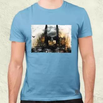 Pareidolia Batman város fantázia v5 férfi póló