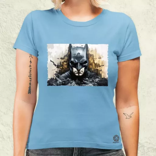 Pareidolia Batman város fantázia v6 női póló