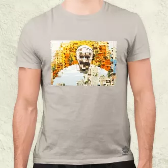 Pareidolia Ferenc pápa város fantázia v1 férfi póló